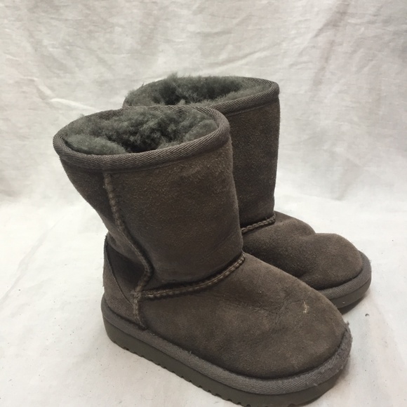Toddler - Mini UGG Gray Boots Size: 8 - Picture 8 of 8